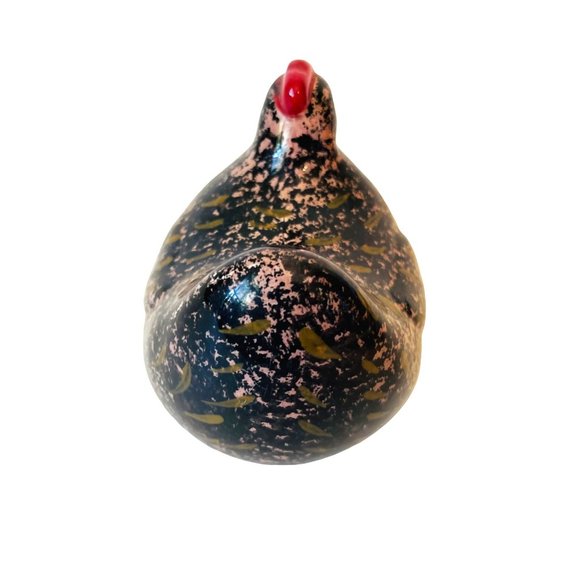 Ceramic Prairie Chicken Hand Painted 4" T 5" L 3.75" W - Picture 4 of 6